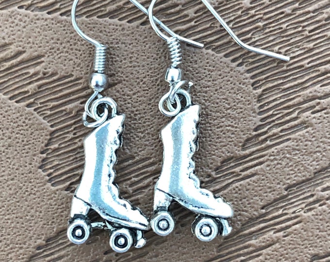 Roller Skate Earrings/roller Skate/roller Skater Gifts/antique Silver
