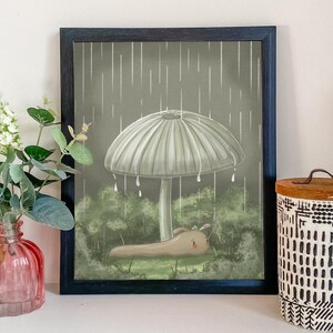 Pleated Inkcap Art Print - Digital Download