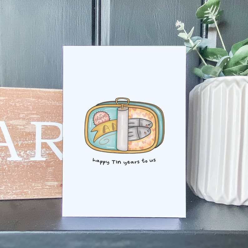 10th Anniversary Card Funny Tin Wedding Anniversary Card for Him 10 ...