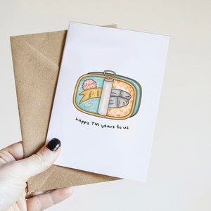 10th Anniversary Card Funny Tin Wedding Anniversary Card for Him 10 ...