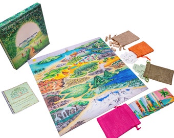 Tarjetas del viaje de contemplación, herramienta de terapia de coaching psicológico