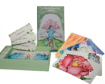 Tarjetas de creencias para la contemplación, tarjetas de terapia metafórica