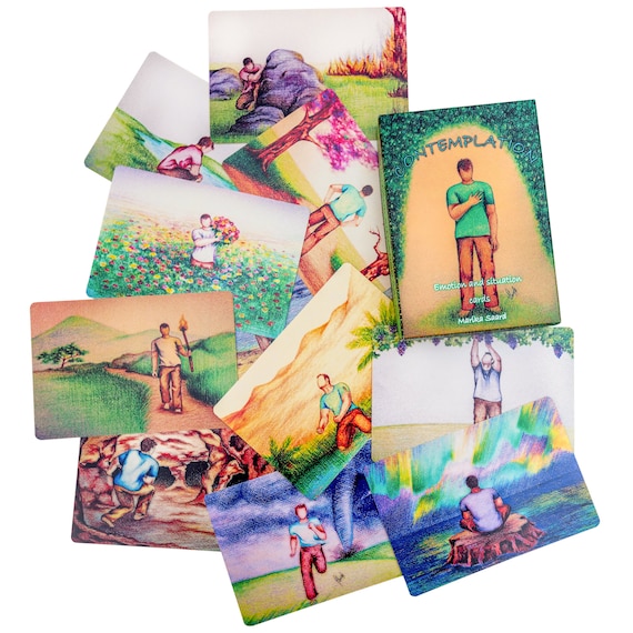 Contemplation cards, psychology gift, therapy cards, therapy tools, psychology tool, coaching cards, inspiration card, counseling tools