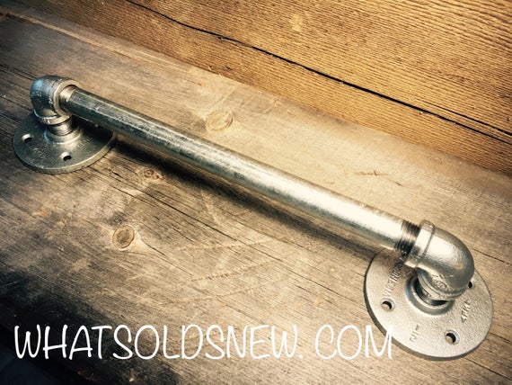 Industrial Pipe Door Handle | Barn Door Handle | Pipe Door Handle | Industrial Decor | SteamPunk Draw pull l Rustic Décor Country Home Decor