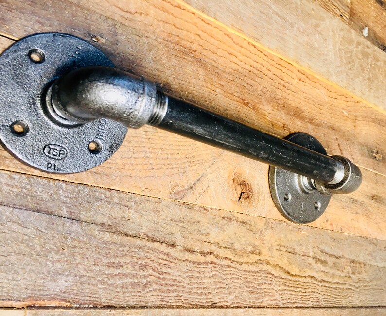 1/2 Industrial Pipe Door Handle Barn Door Handle Etsy