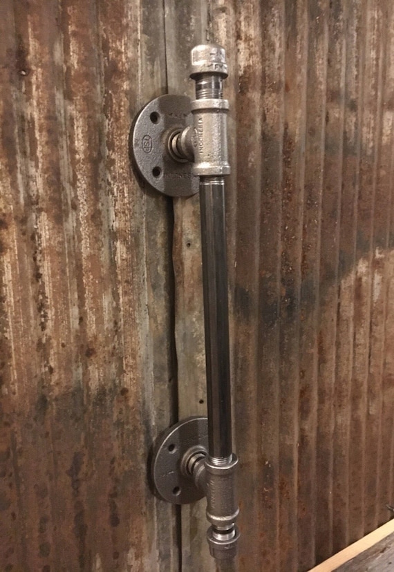 Industrial Pipe Door Handle | Barn Door Handle | Pipe Door Handle | Industrial Decor | SteamPunk Draw pull l Rustic Décor Country Home Decor