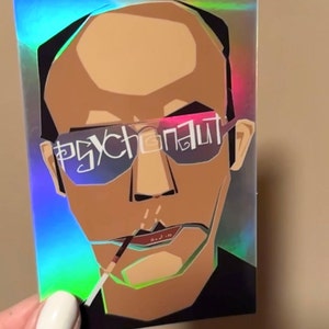 PSYCHONAUT Holographic Vinyl Sticker