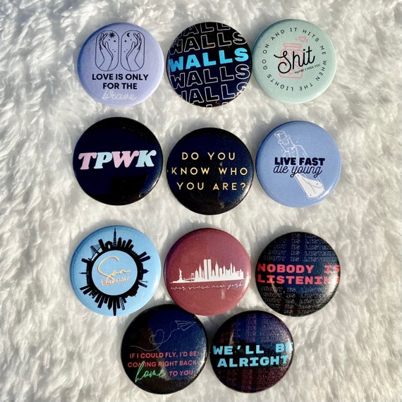 Harry Styles and Louis Tomlinson Buttons pins