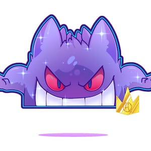 Pokemon Shiny Gengar Trick or Treat Registered Trade or Ultrafriend