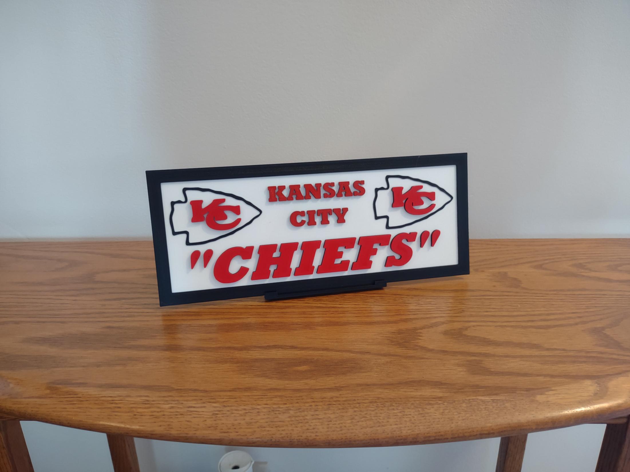Kansas City Chiefs Large Fan Sign, With Stand - Etsy