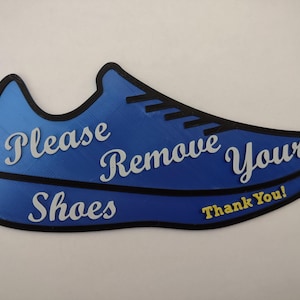 Please Remove Your Shoes Wall Sign, FREE SHIPPING