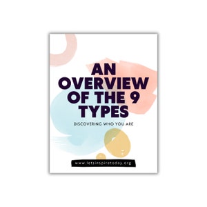 Enneagram PDF Printable Overview bundle of ALL 9 personality types