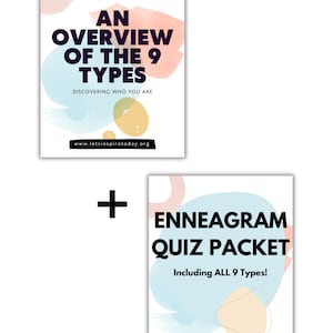 Enneagram PDF Quiz and Overview of Each Enneagram Personality Printable Set
