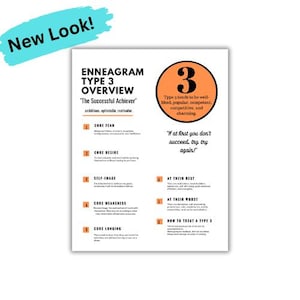 Enneagram Type 3 PDF Printable Personality Overview