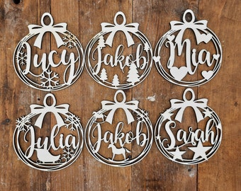 Personalized gift tags | Christmas tree ornaments | Small Christmas gifts | Advent decorations