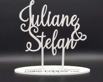 Cake Topper Hochzeit personalisiert V14