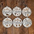 Personalized Christmas tree decoration, Christmas ball, gift tag, wood,