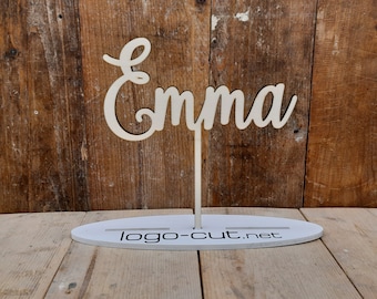 Holz Cake Topper zu jedem Anlass V3