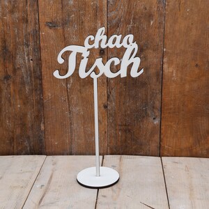Tischzahlen, Tischnummern, Tischdeko, Hochzeit