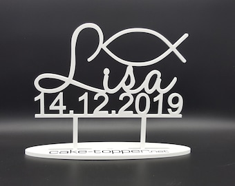 Cake Topper Taufe V9