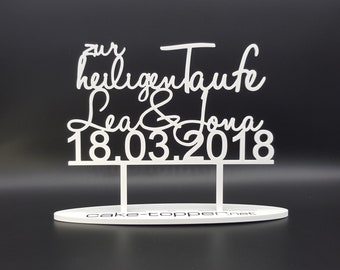 Cake Topper Taufe V3