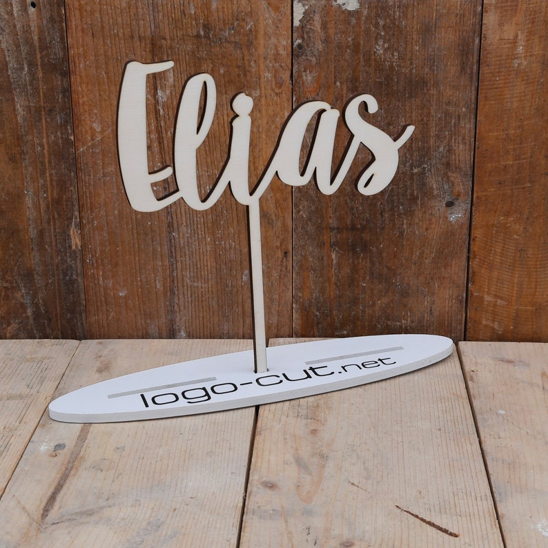 Wooden cake topper for every occasion V4 image 2