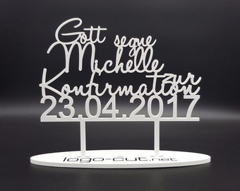 Cake Topper Konfirmation V3