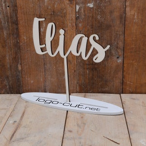 Wooden cake topper for every occasion V4 image 3