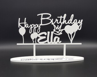 Cake Topper Birthday V1 Balloons