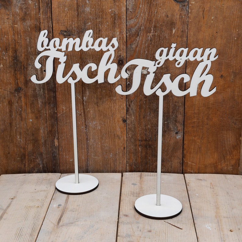 Tischzahlen Tischnummern Tischdeko Hochzeit