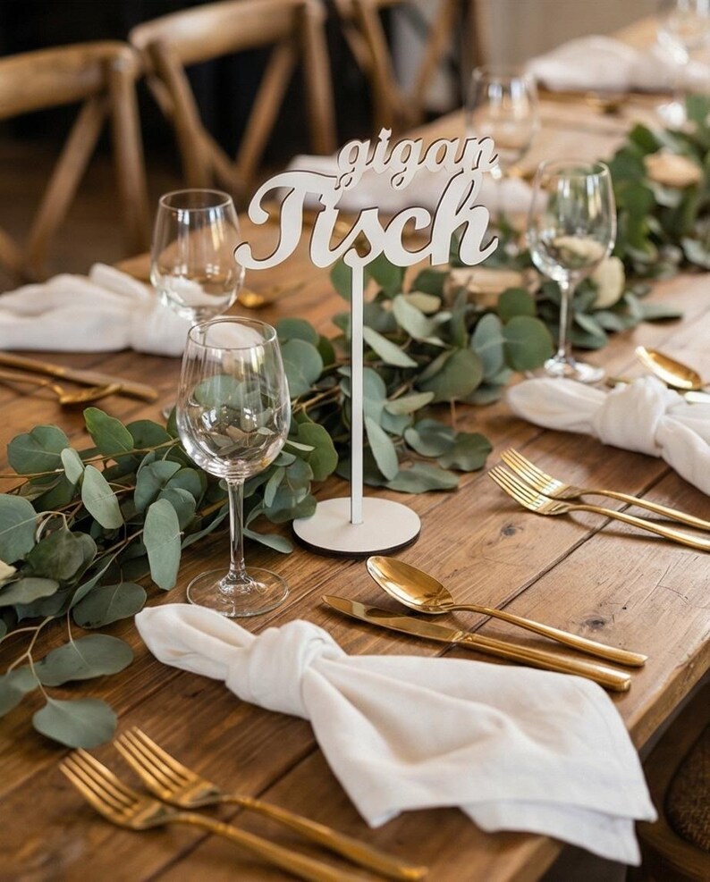Tischzahlen, Tischnummern, Tischdeko, Hochzeit