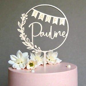 Cake Topper Taufe, Tortendeko Taufe, Tortentopper Taufe, Topper Taufe, Geschenke zur Taufe, personalisiert, V21