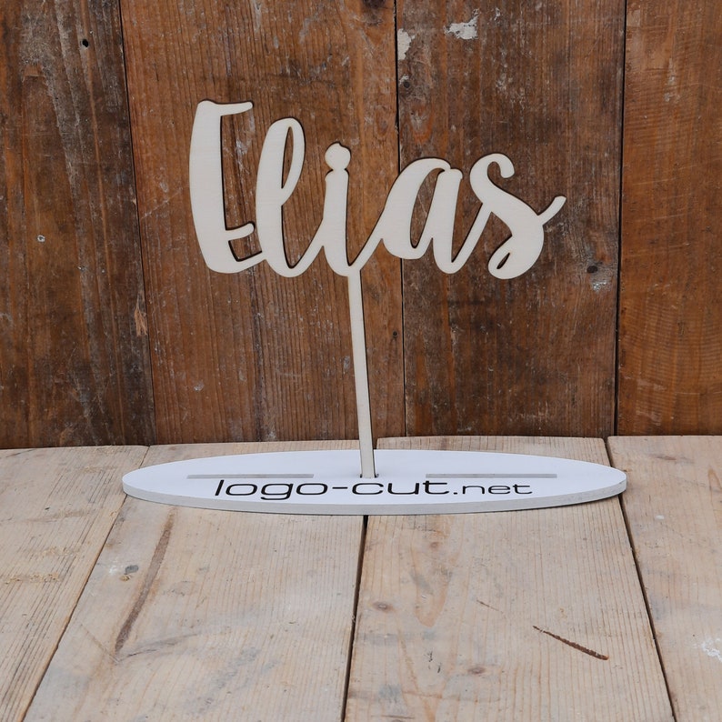 Wooden cake topper for every occasion V4 image 1