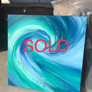 Tidal - Abstract Painting, Home Decor, Wall Art