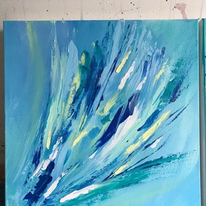 Floral 1 - Pintura abstracta, Arte original