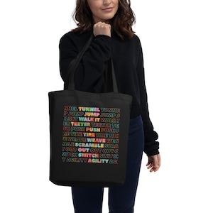Agility Themed Tote Bag - Dog Agility
