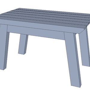 Coffee Table Made Of 3x2s  - Woodworking Plans & Cut List (Digital File)