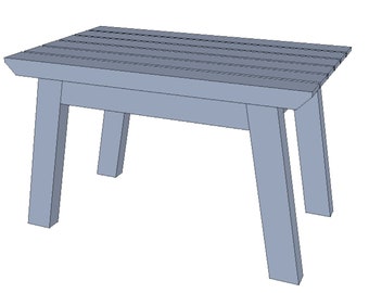 Coffee Table Made Of 3x2s  - Woodworking Plans & Cut List (Digital File)