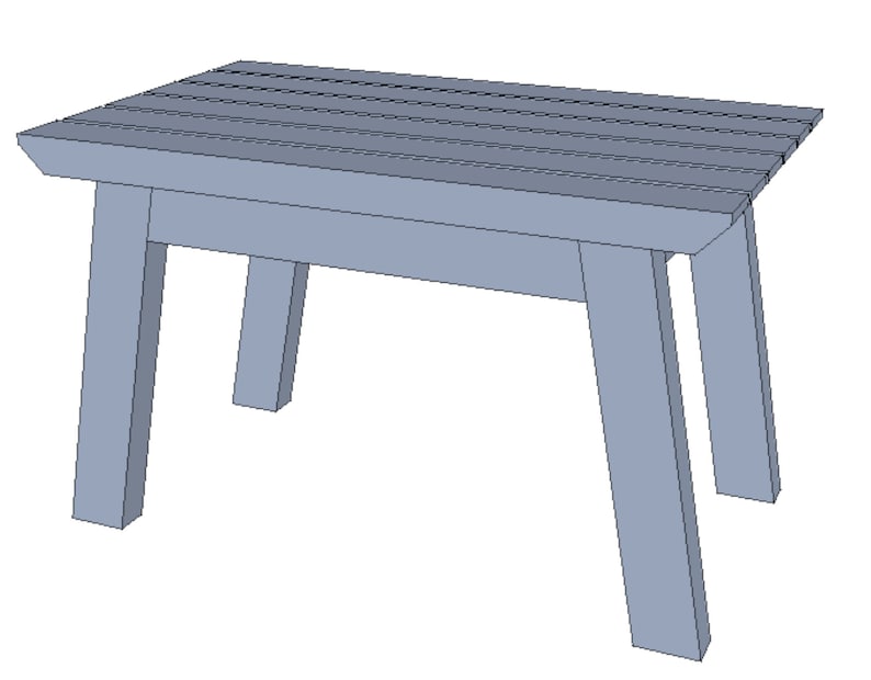Coffee Table Made Of 3x2s - Woodworking Plans & Cut List (Digital File) image 1
