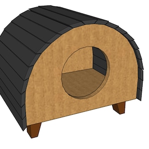 Katzenhaus - Holzbearbeitungspläne & Schnittliste (digitale Datei)