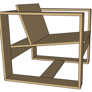 Plywood Armchair - Woodworking Plans & Cut List (Digital File)