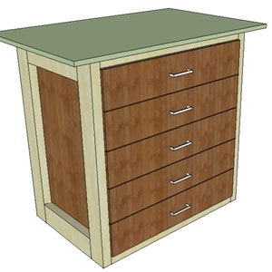 Workbench With Drawers Woodworking Plans & Cut List Digital File image 1