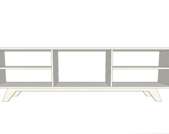 Shoe Rack / Media Cabinet TV Stand - Woodworking Plans & Cut List