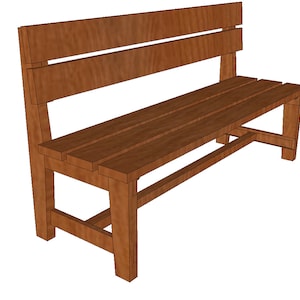 Garden Bench - Woodworking Plans & Cut List (Digital File)