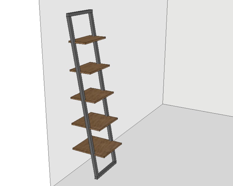 Mid Century Modern Style Ladder Book Shelf Shelving Unit Etsy Australia