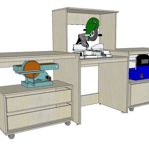 Mitre Saw Station Cut Lists and Plans (Digital File)
