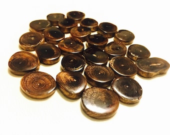 Elder Futhark nordic runes. Brown coral runes. Nordic runes set of 25.