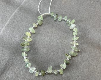 Adjustable Chip Stone Anklet: Hypoallergenic Gemstone Bead