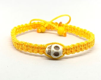 Skull Candy Bracelet, Sugar Skull Bracelet,  Day of the Dead, Charm Bracelet