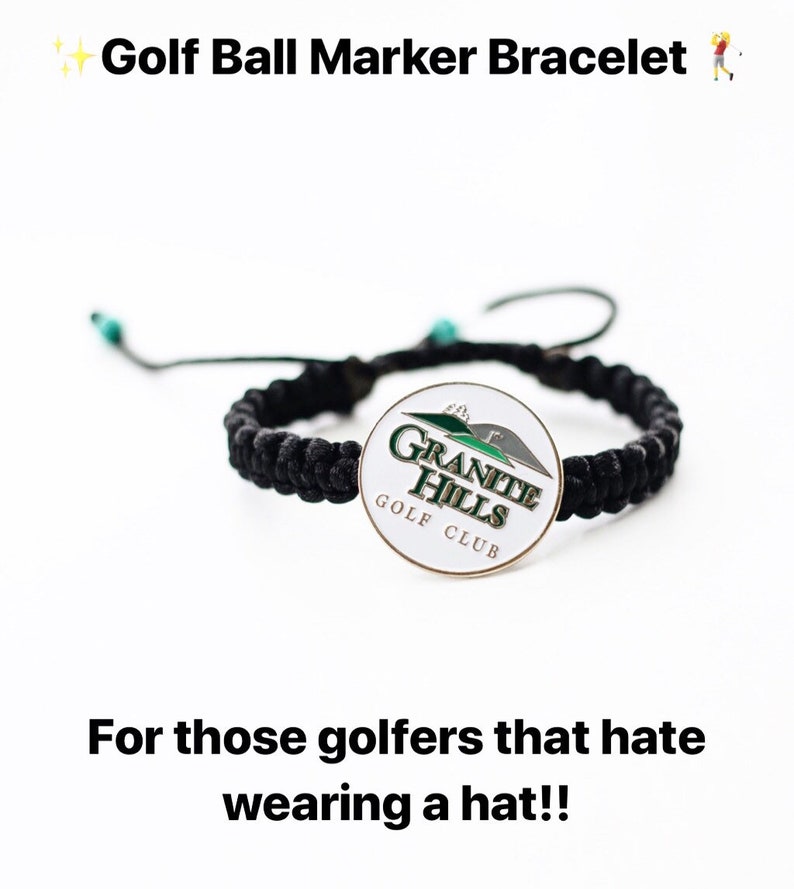 Golf Bracelet Ball Mark Holder Bracelet Nylon Etsy